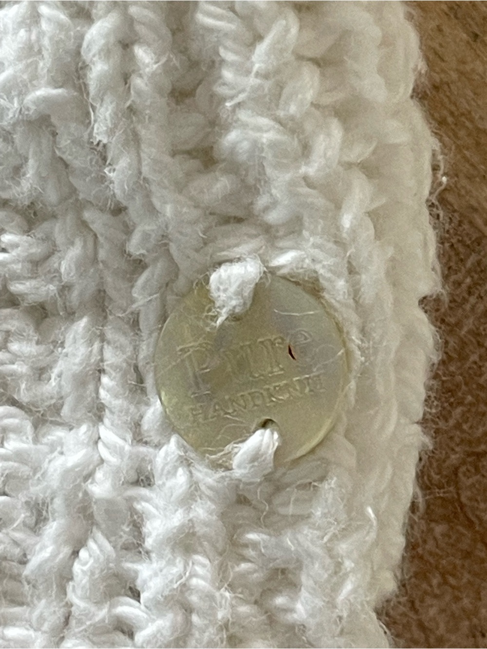 Pure Knits Hand Knit Batwing Cardigan Medium Coastal Open Front Shawl Sweater - Picture 7 of 13